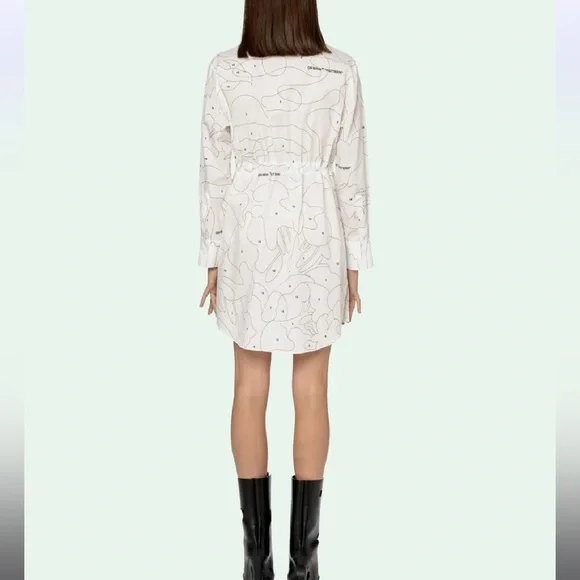 Off White Puzzle Dress White Women’s - Picture 2 of 12